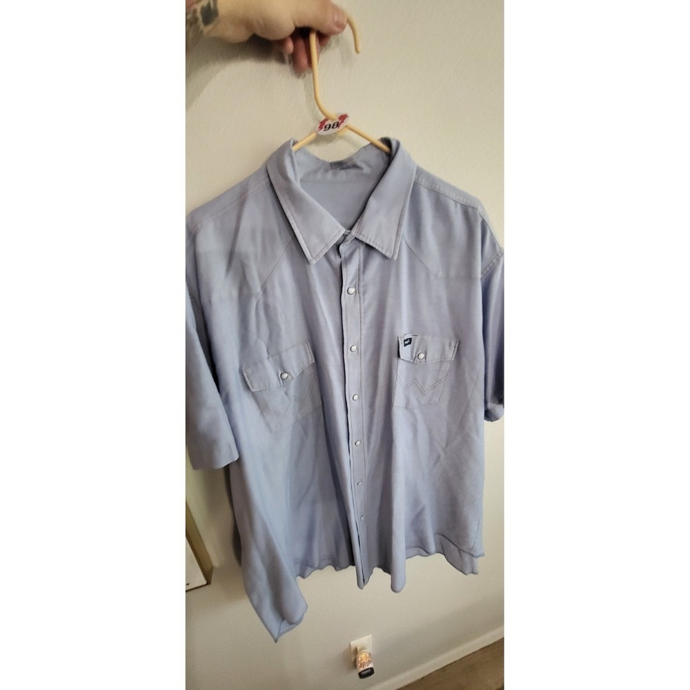 #98 4X 1970S WRANGLER SUPER SOFT FADED‎ GEM  WHITE PEARLSNAPS